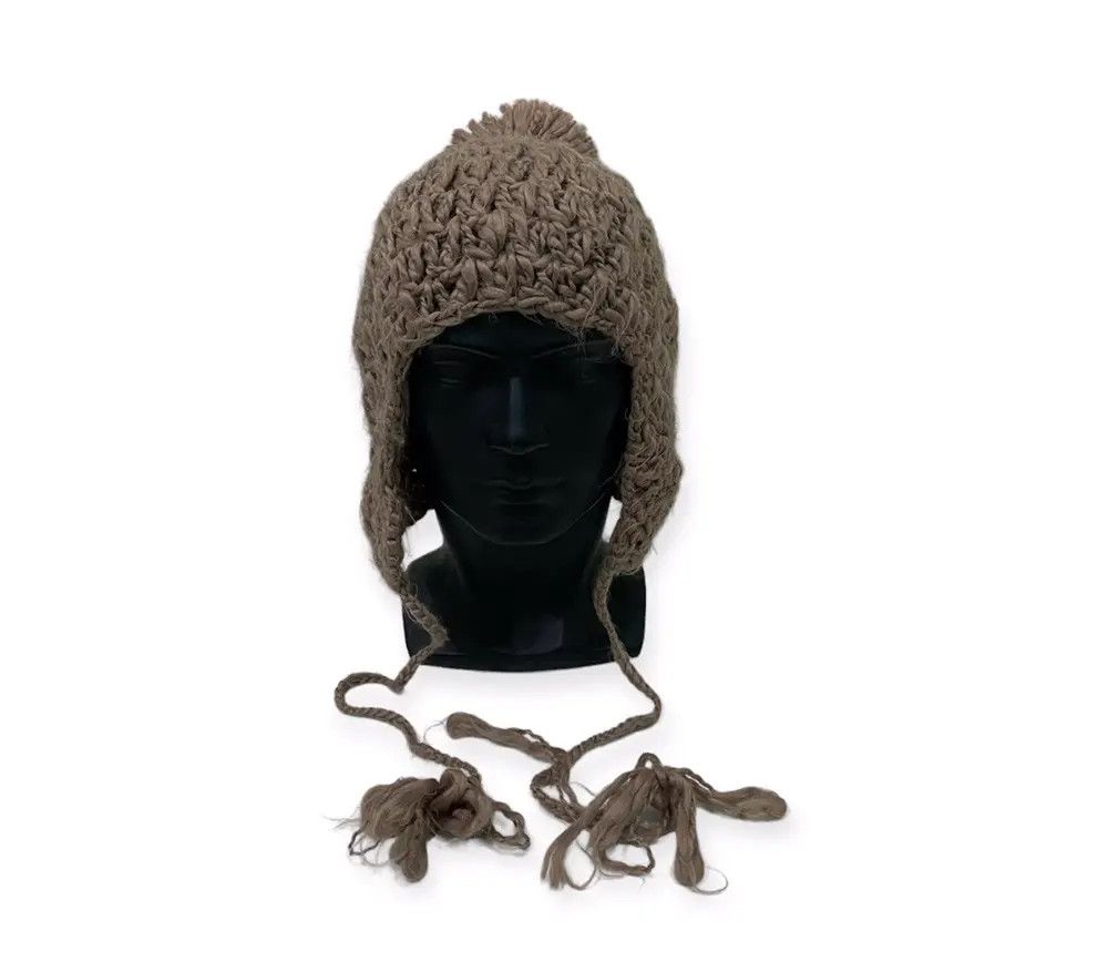Japanese Brand Japanese Brand Knit Earflap Beanie Hat Size ONE SIZE - 1 Thumbnail