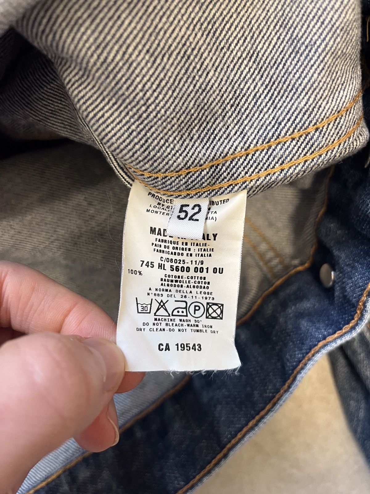 Helmut Lang Helmut Lang One Pocket Denim Jacket Size 52 Size US L / EU 52-54 / 3 - 2 Thumbnail