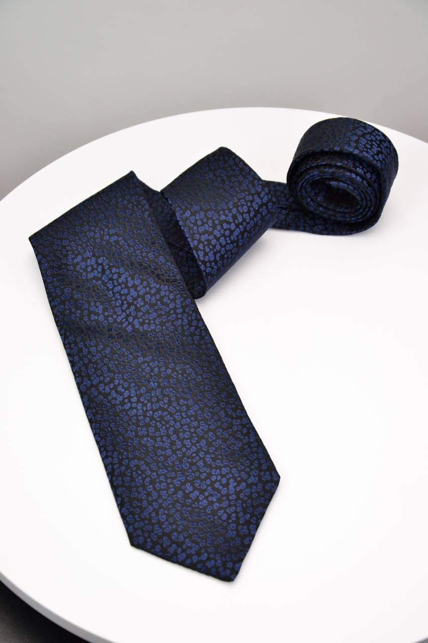 Hugo Boss HUGO BOSS Silk tie Dark Blue Size ONE SIZE - 2 Thumbnail