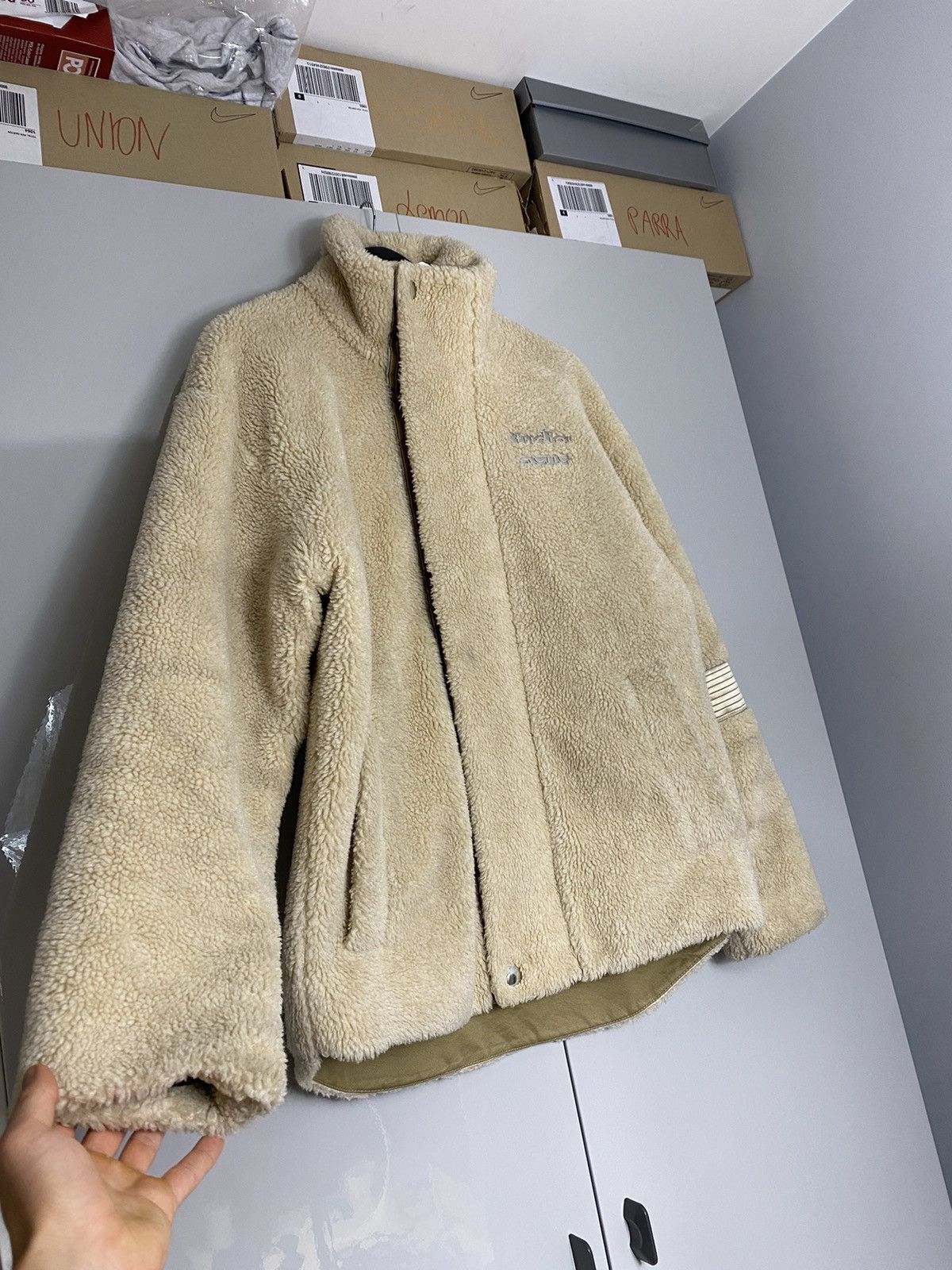 Acne Studios × Avant Garde Acne Studios Orsino Teddy Jacket Fleece  sheepskin | Grailed