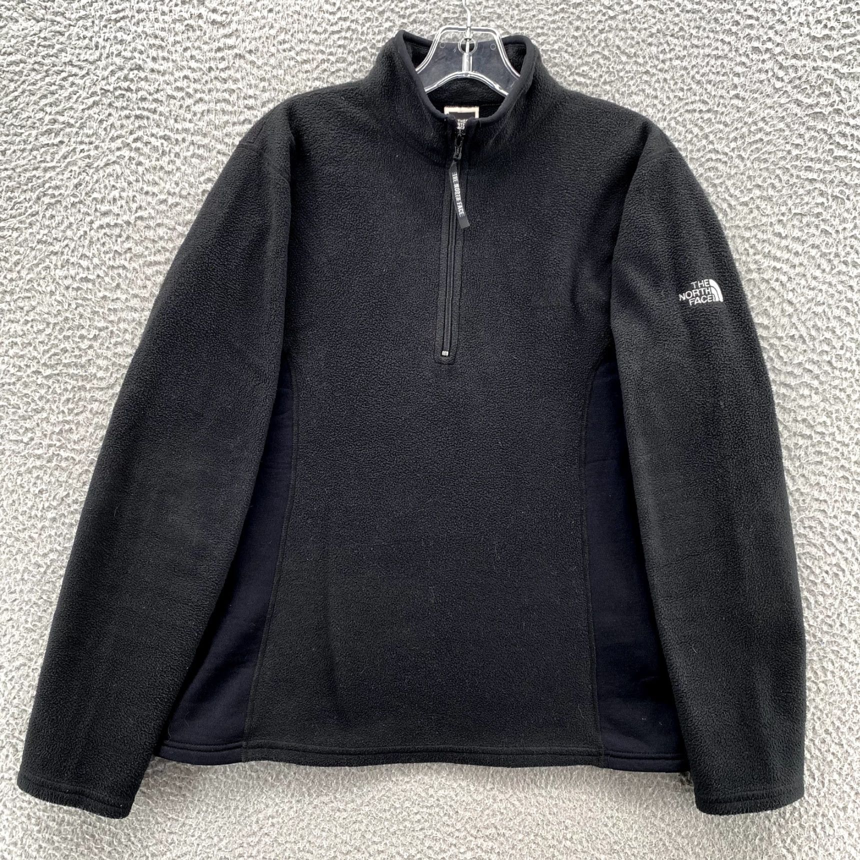 The North Face The North Face Sweater Women Large Black Fleece Pullover 1/4 Zip Base Layer Gorpcore Size L / US 10 / IT 46 - 2 Thumbnail