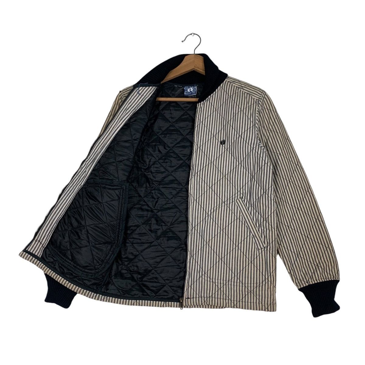 Hang Ten HANG TEN Hickory Stripe Quilted Bomber Jacket #1268-C57 Size US M / EU 48-50 / 2 - 9 Thumbnail