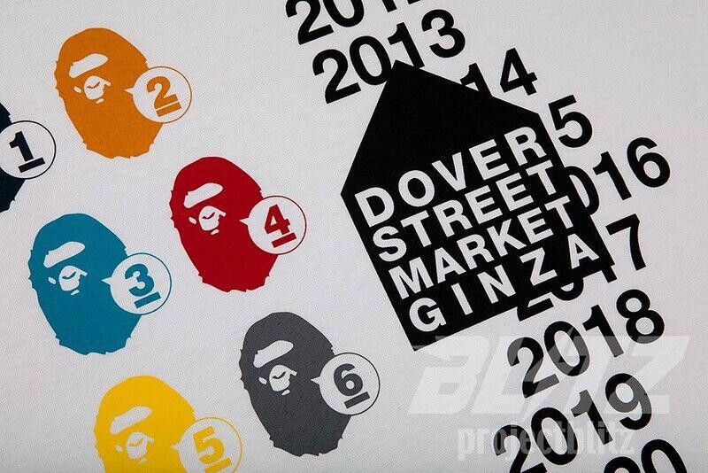 Designer BAPE DOVER STREET MARKET GINZA 10TH ANNIVERSARY TEE L 2022 Size US L / EU 52-54 / 3 - 3 Thumbnail