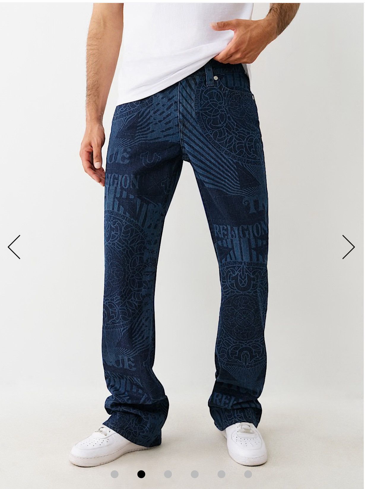 True Religion BILLY PRINTED STACKED BOOTCUT JEAN (sizes 29-36) Size US 30 / EU 46 - 1 Thumbnail
