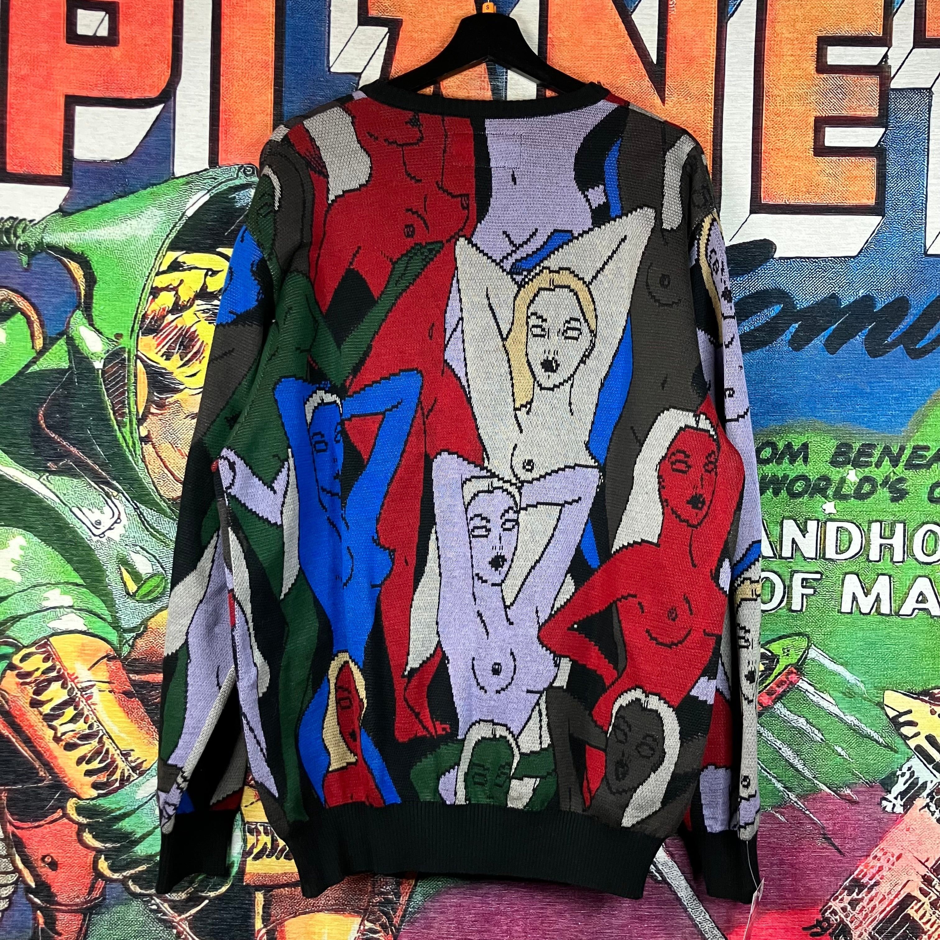 Japanese Brand × Wacko Maria Guilty Parties Wacko Maria Jacquard Knit Sweater Multico Size US M / EU 48-50 / 2 - 2 Thumbnail