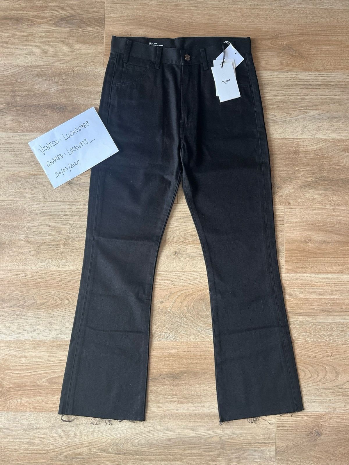 Celine Celine Jean Flare Dylan Bords Francs Size US 30 / EU 46 - 11 Thumbnail