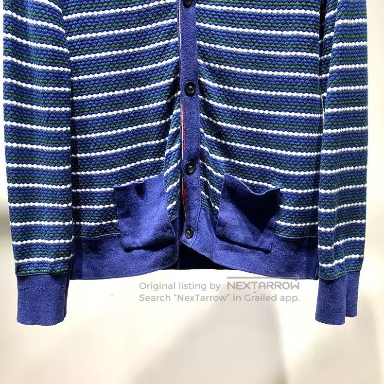 Thom Browne Thom Browne Striped Knit Cardigan Size US L / EU 52-54 / 3 - 4 Thumbnail