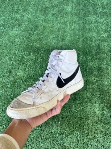 Nike × Vintage Nike Blazer Mid 77 Vintage White Black | Size 10 Size US 10 / EU 43 - 4 Thumbnail