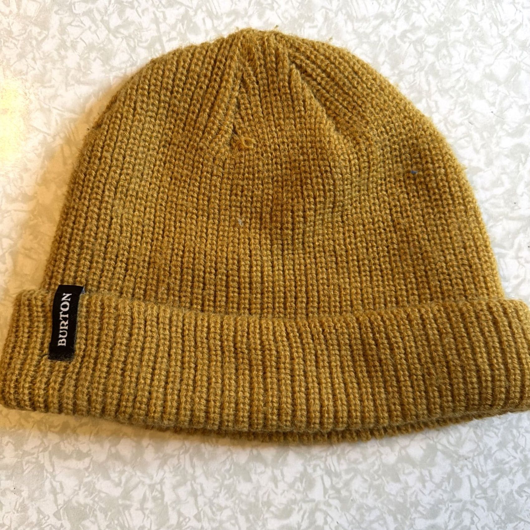 Burton BURTON Beanie Hat Cap OSFM Brown Knit 100% Acrylic Unisex Adults Winter Skater Logo Size ONE SIZE - 3 Thumbnail