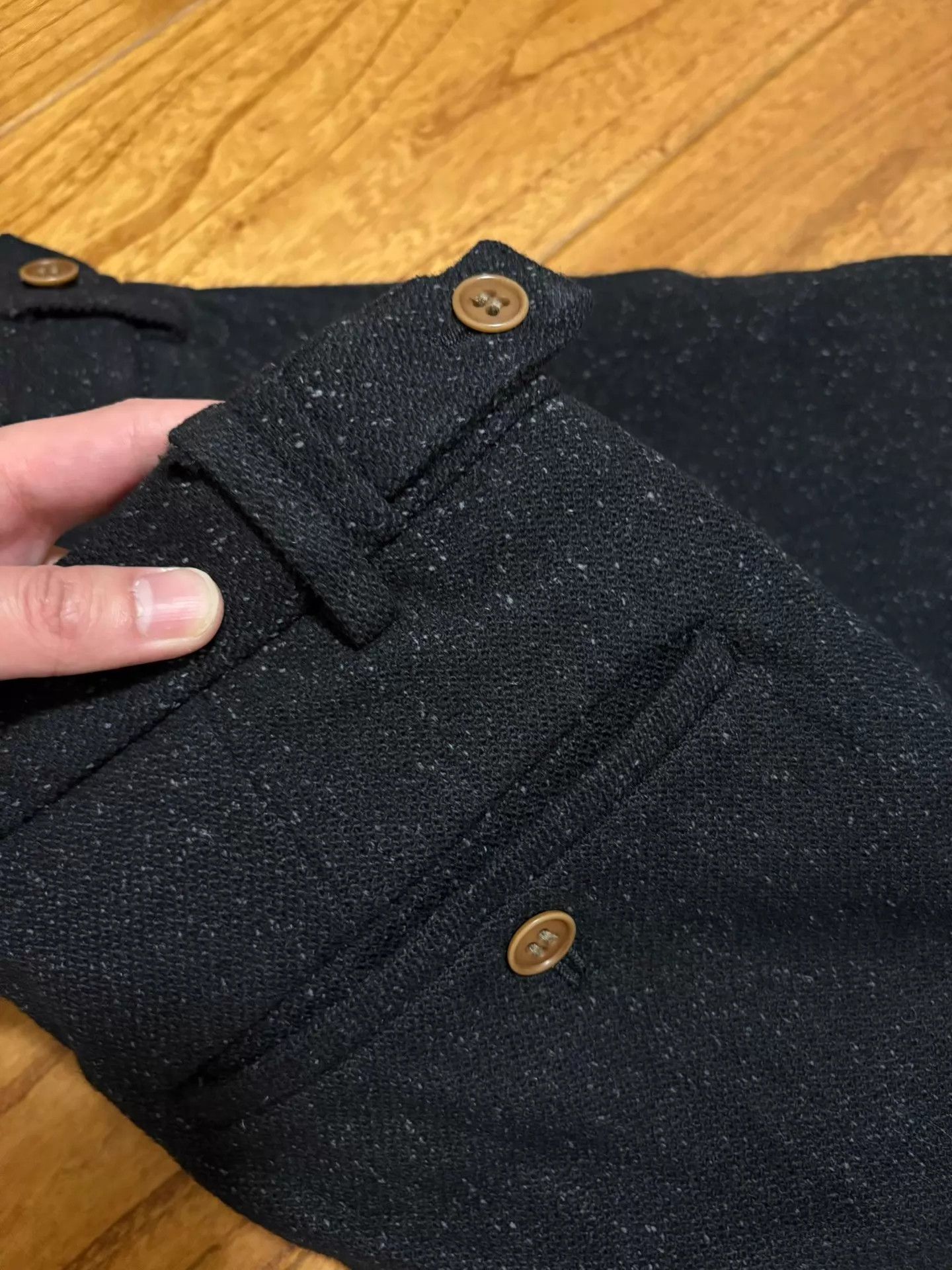 Visvim VISVIM CORNELL SLACKS Snowflake Wool Black W40.5 Size US 32 / EU 48 - 3 Thumbnail