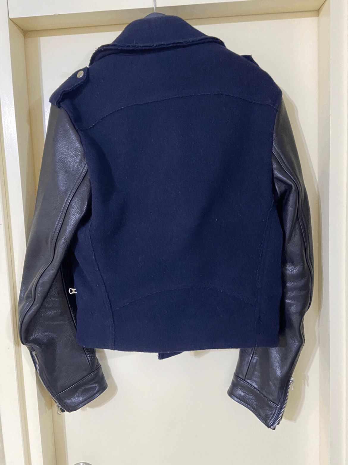 Acne Studios Sz 46 Acne Studios Leather Sleeves Jacket Size US S / EU 44-46 / 1 - 2 Thumbnail
