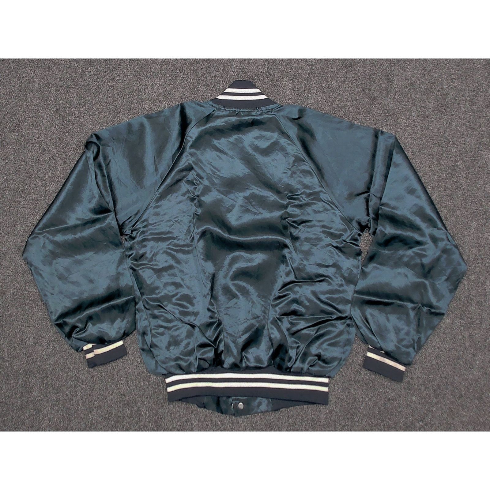 Auburn Sportswear 80s Auburn Satin Bomber Jacket Novelty Medium Size US M / EU 48-50 / 2 - 4 Thumbnail