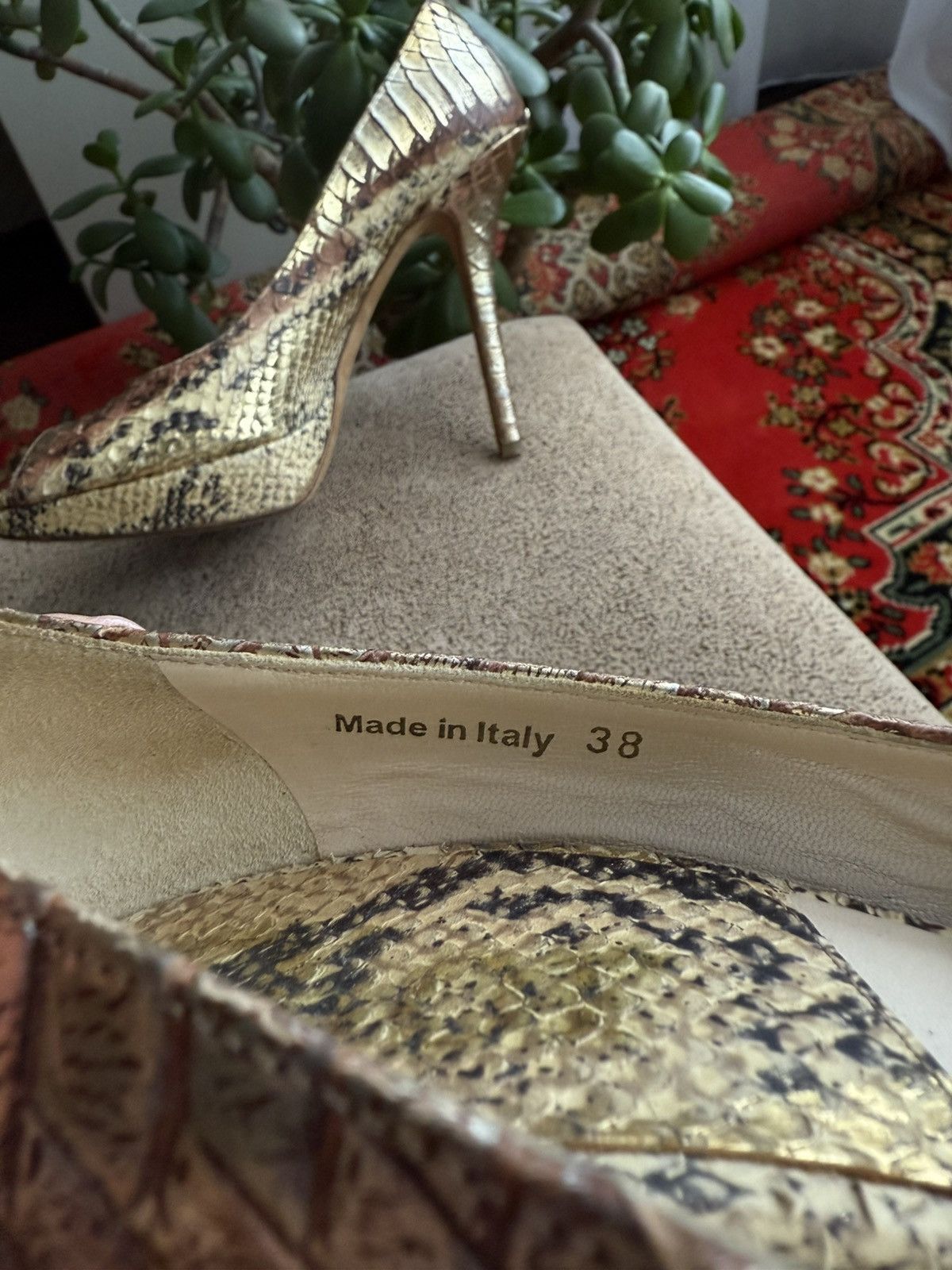 Dior Python Heels
