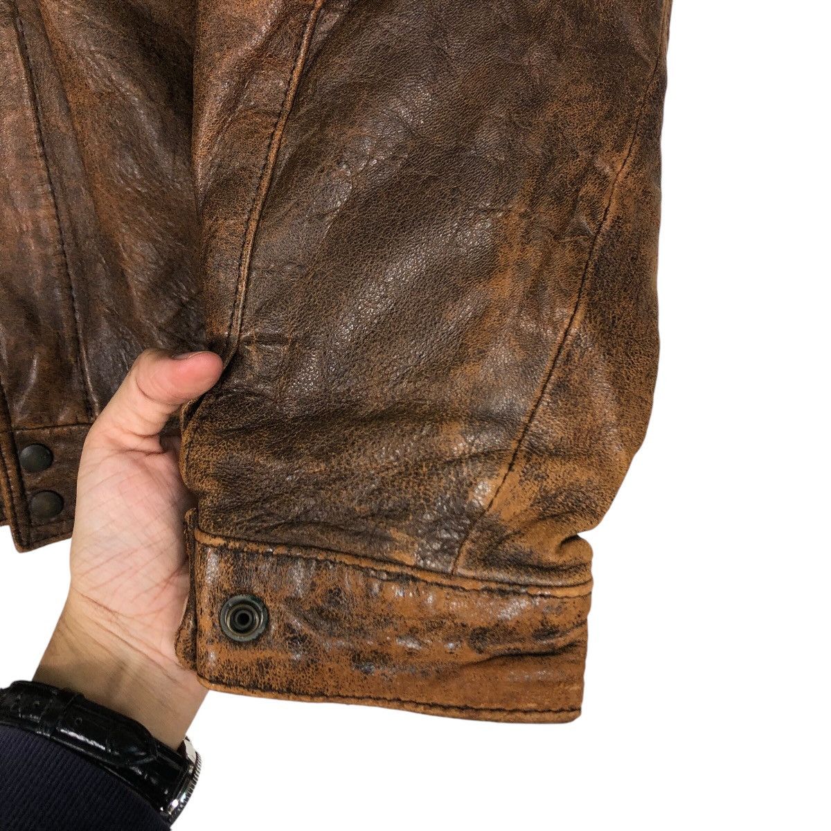 Japanese Brand 📌Vintage Leather Jacket Biker Loldanthony Size US L / EU 52-54 / 3 - 16 Thumbnail