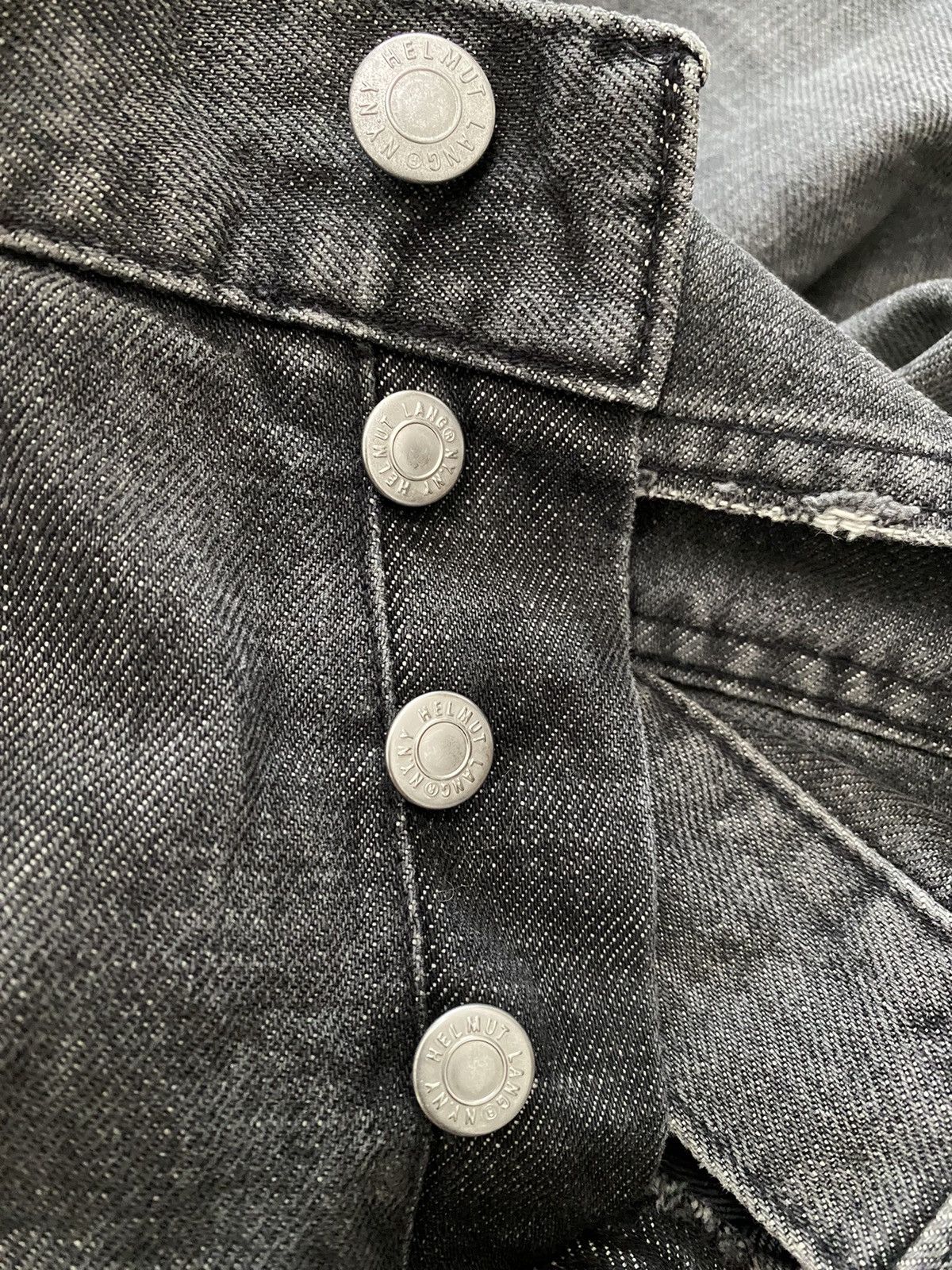 Helmut Lang last drop & binding HELMUT LANG FADED BLACK DENIM LOW WAIST Size US 32 / EU 48 - 8 Thumbnail