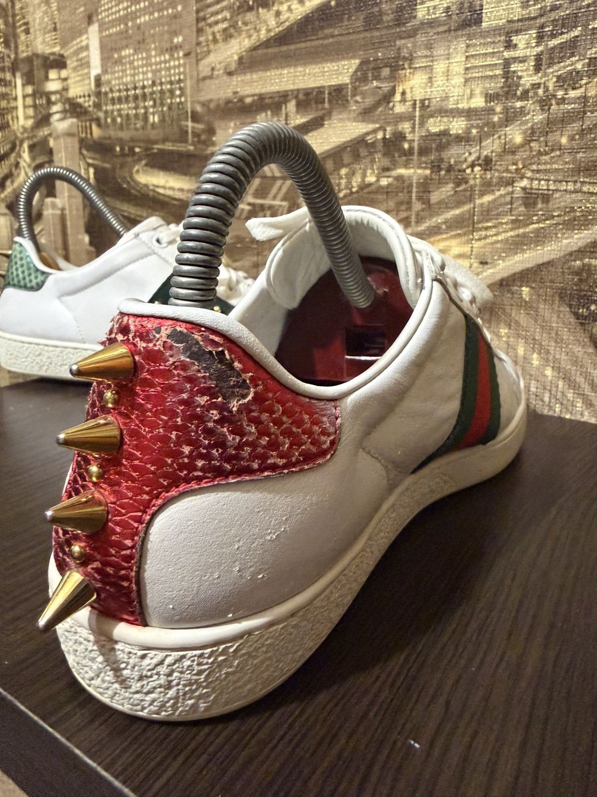 Gucci Gucci ACE Studded Pearl Size 35 1/2 Size US 5.5 / IT 35.5 - 5 Thumbnail