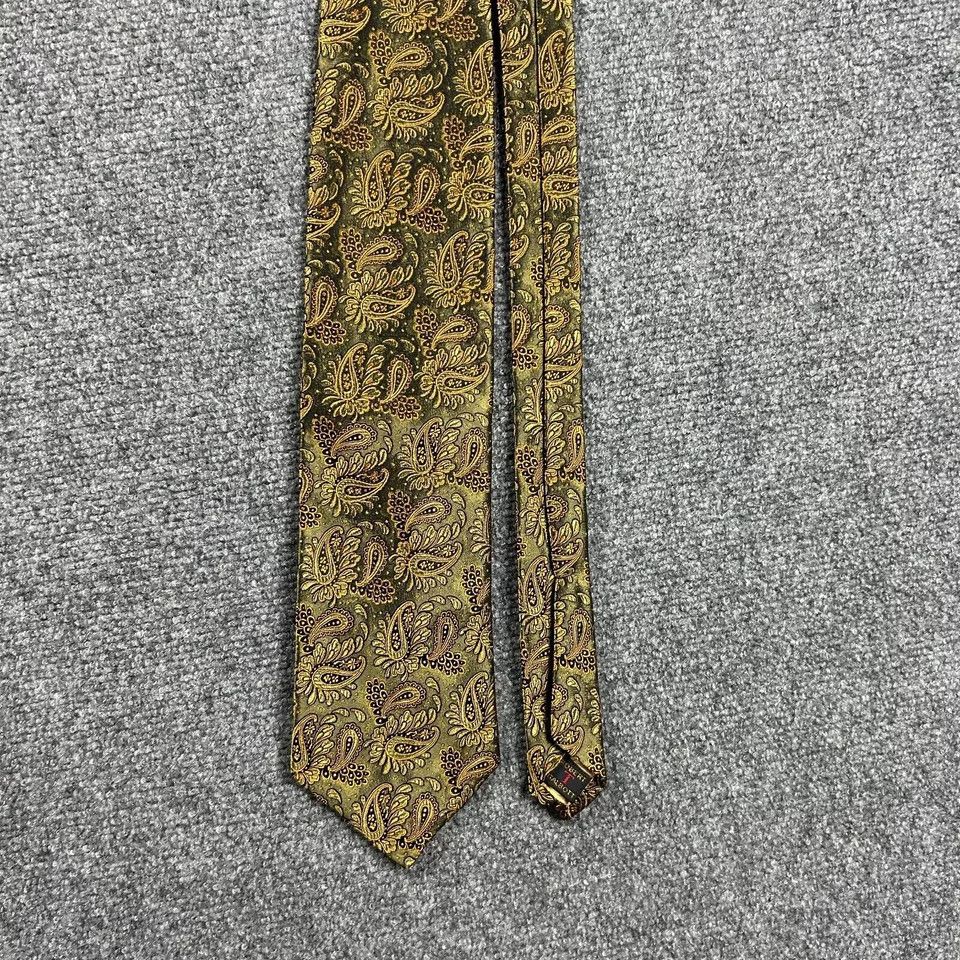 Robert Talbott × Vintage Robert Talbott Neck Tie Mens 4" x 58" Paisley Vintage Silk Size ONE SIZE - 3 Thumbnail