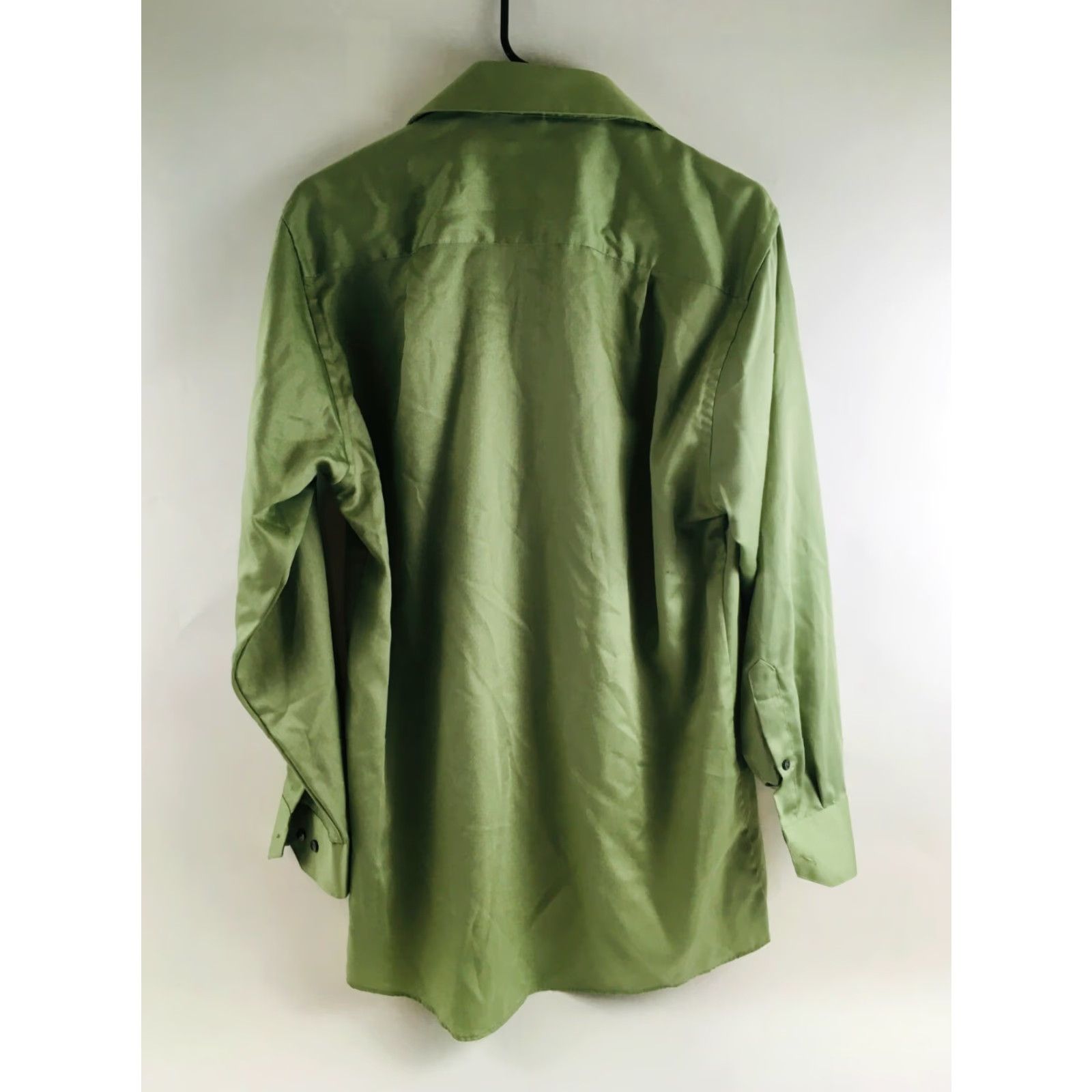 Geoffrey Beene Geoffrey Beene Shirt Button-Up Long Sleeve Regular Wrinkle Free Size 32/33 Dark Green Men’s Size US XS / EU 42 / 0 - 2 Thumbnail