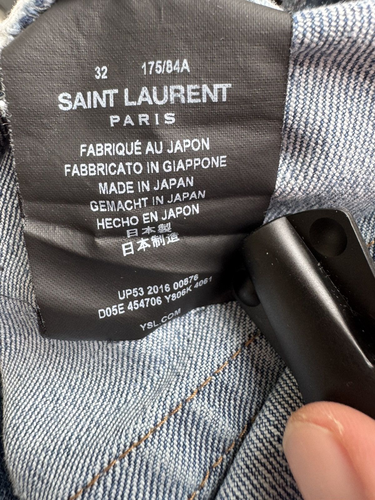 Saint Laurent Paris 👖SAINT LAURENT Hedi Slimane Size US 32 / EU 48 - 8 Thumbnail