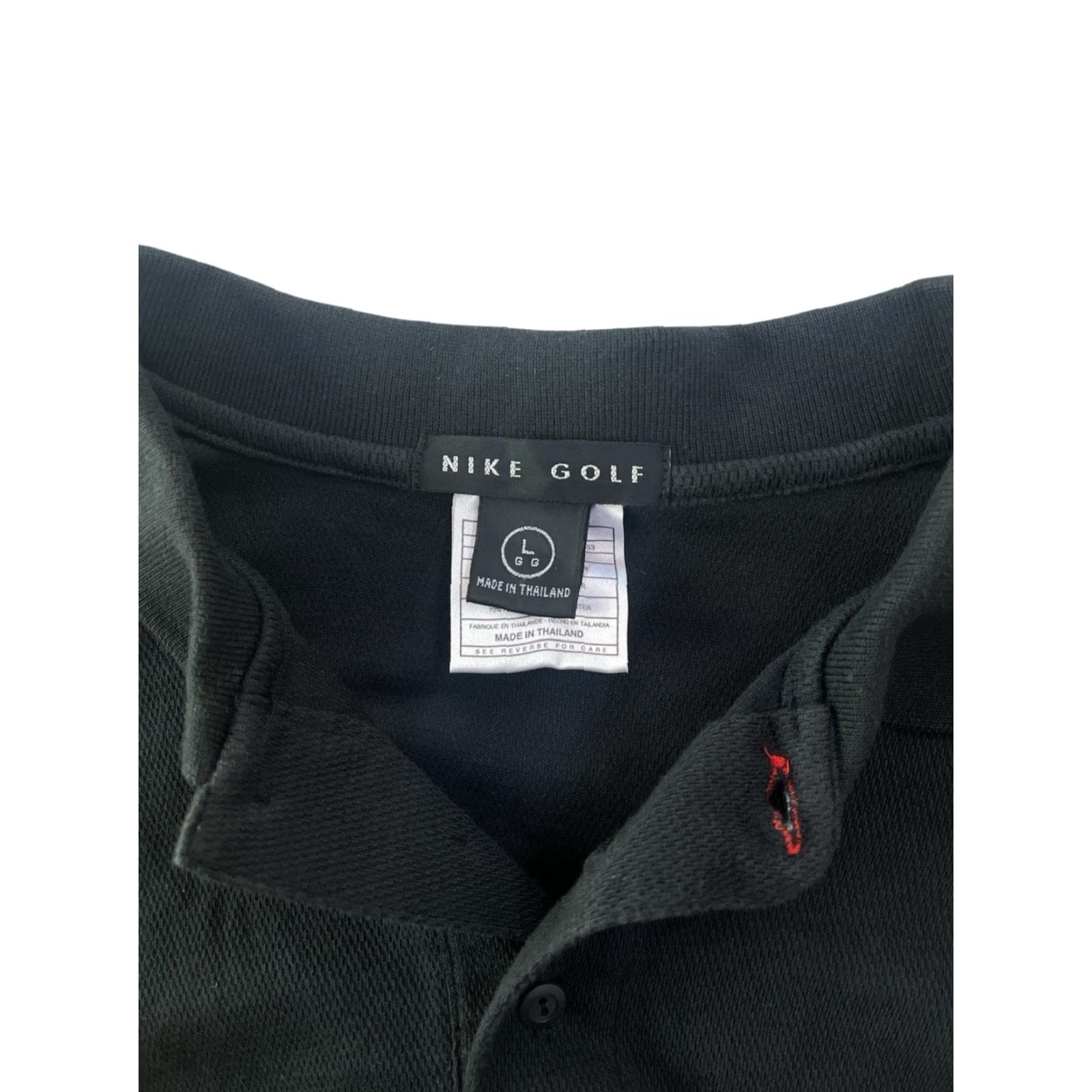 Nike VINTAGE Nike Golf Polo Shirt Mens L 90s GUC swoosh 18 BRED tiger woods Black Polo Mens L 90s Golf Nike Golf 90s Mens Han? Size US L / EU 52-54 / 3 - 3 Thumbnail