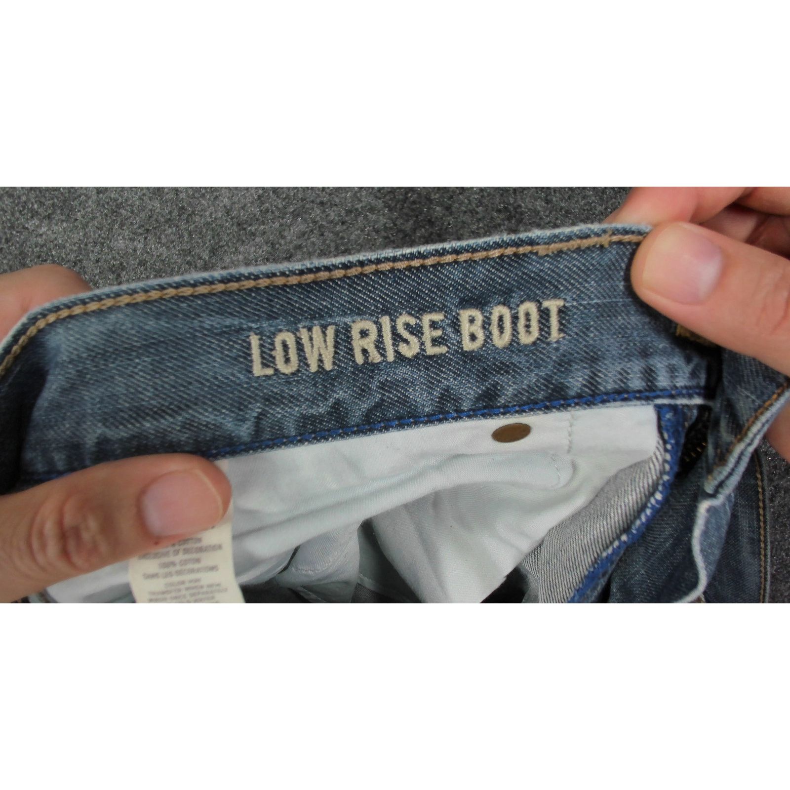 American Eagle Outfitters American Eagle Y2K Grunge Dirty Wash Distressed Skater Jeans Size US 34 / EU 50 - 5 Thumbnail
