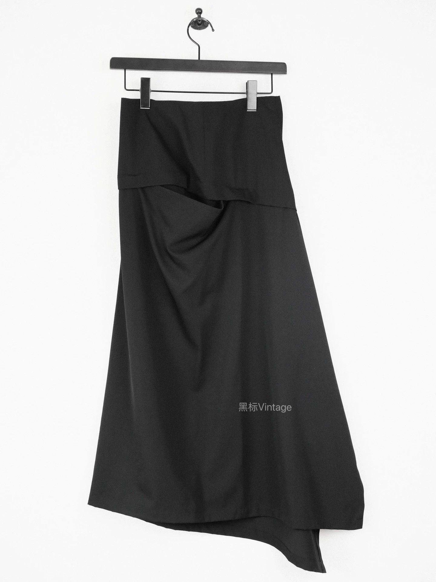 Yohji Yamamoto Yohji Yamamoto 08ss Asym Pleated A-Line Skirt Size 26" / US 2 / IT 38 - 2 Thumbnail