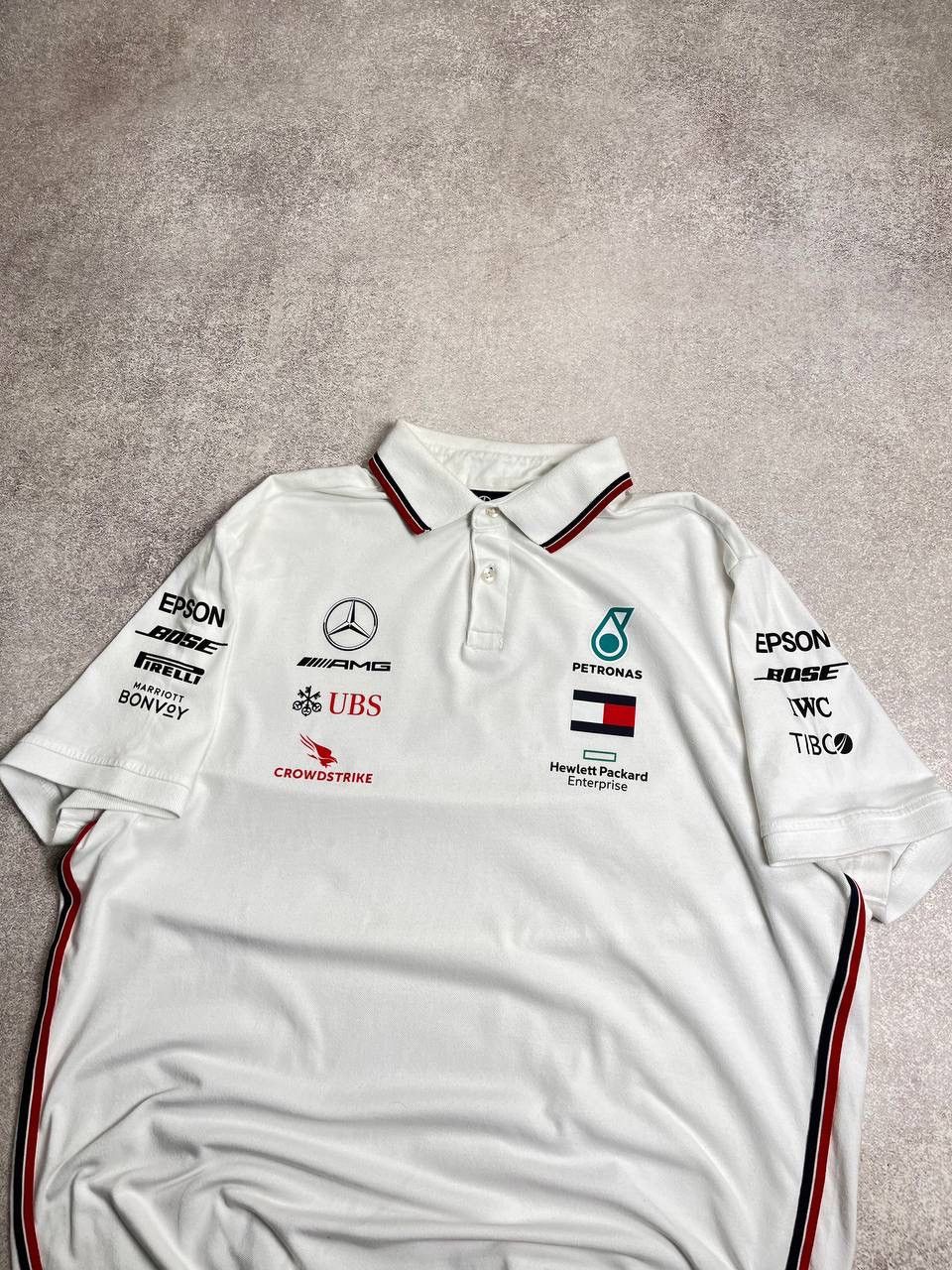 Vintage Vintage Mercedes Patronas AMG Racing F-1 Polo Shirt XL Size US XL / EU 56 / 4 - 6 Thumbnail