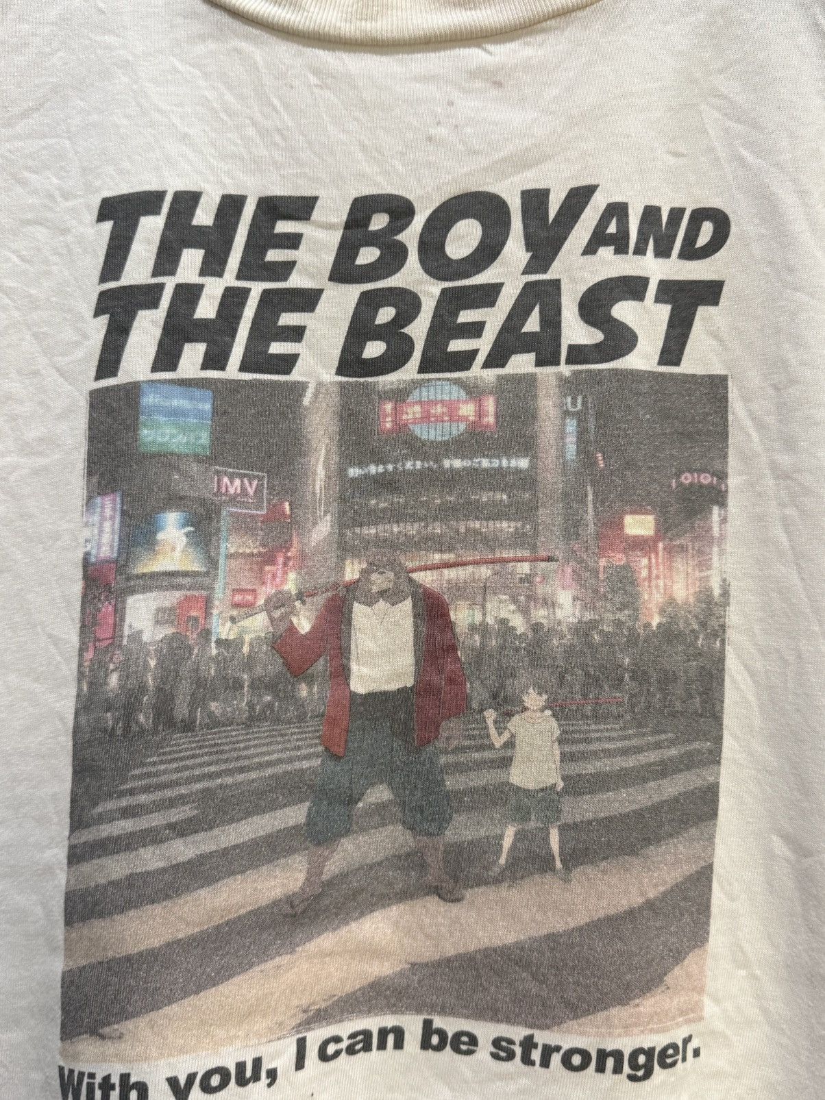 Anime Thrashed Vintage Anime Japan The Boy And The Beast Faded Tee Size US XL / EU 56 / 4 - 2 Thumbnail