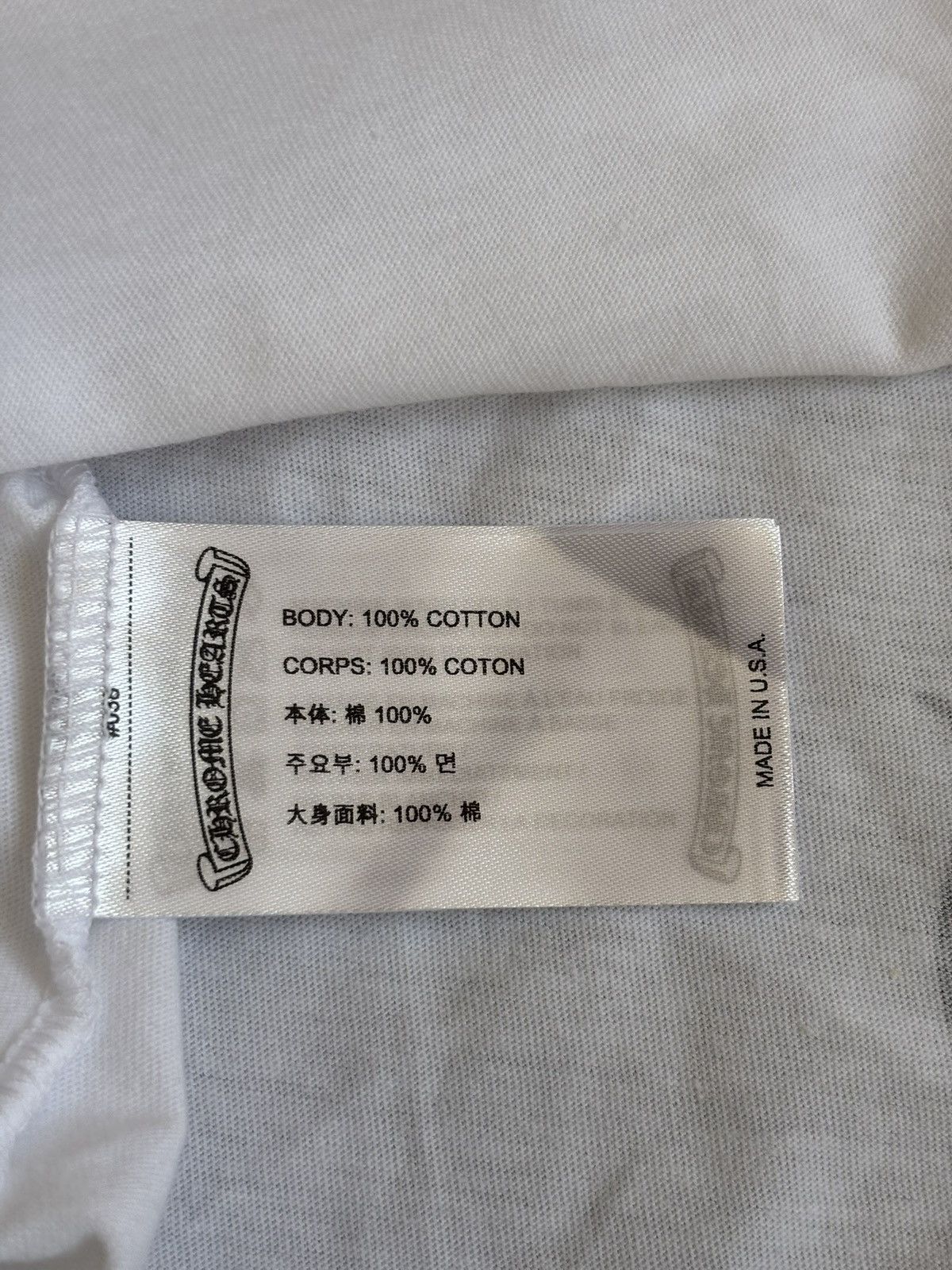 Chrome Hearts Chrome Hearts White Miami Horseshoe Tee Size US L / EU 52-54 / 3 - 4 Thumbnail