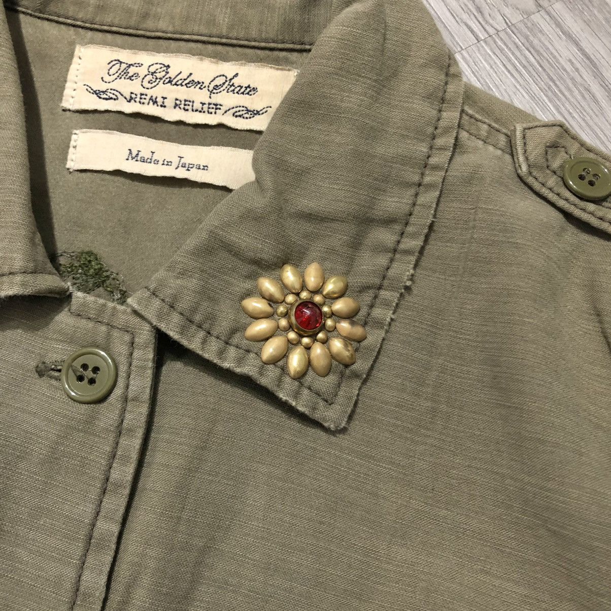 Remi Relief 🇯🇵 Remi Relief Japan Workshirt Double Pocket Military Green Size US XS / EU 42 / 0 - 9 Thumbnail