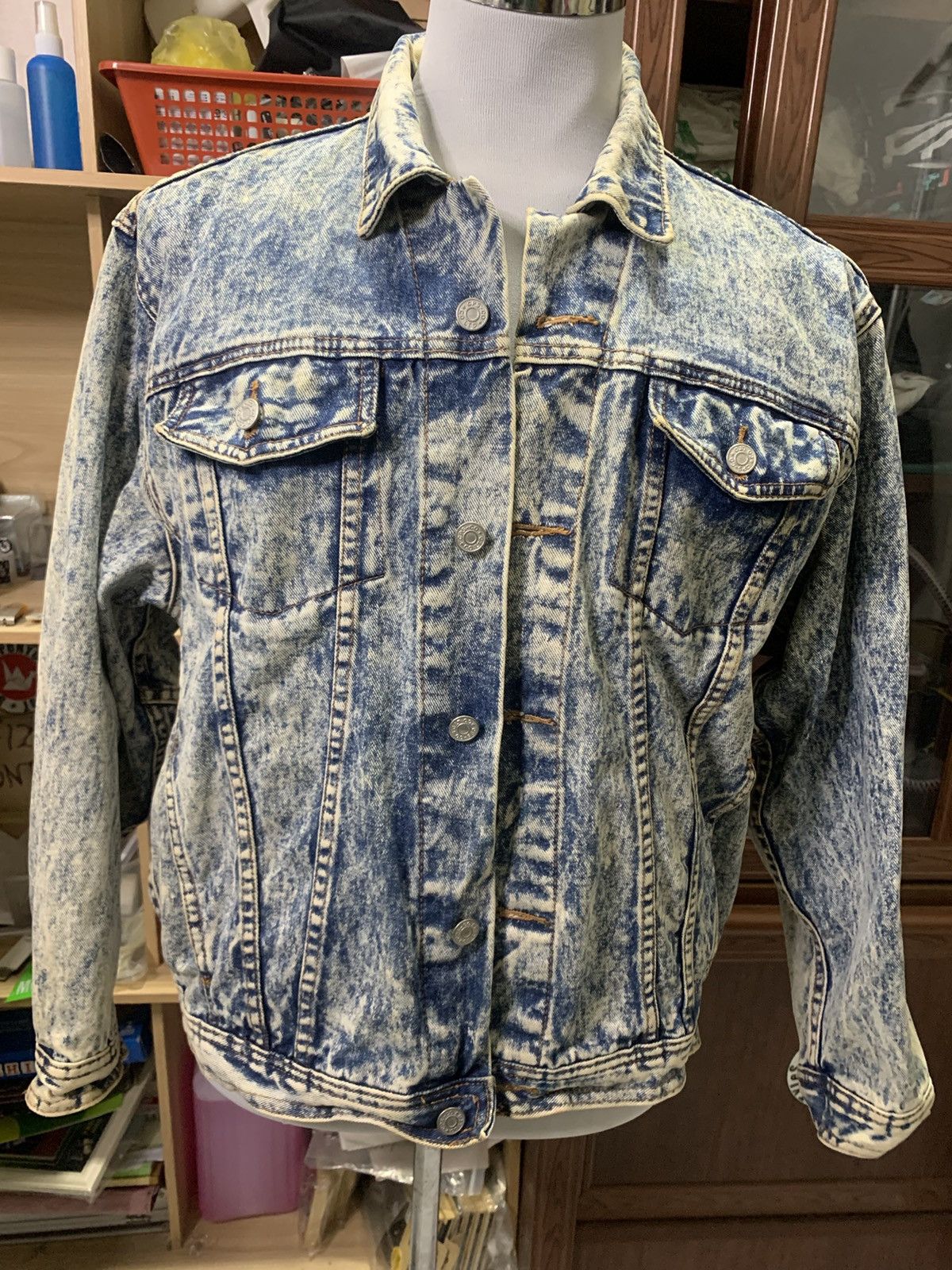 Japanese Brand CPS Faded Denim Jacket Size US L / EU 52-54 / 3 - 7 Thumbnail
