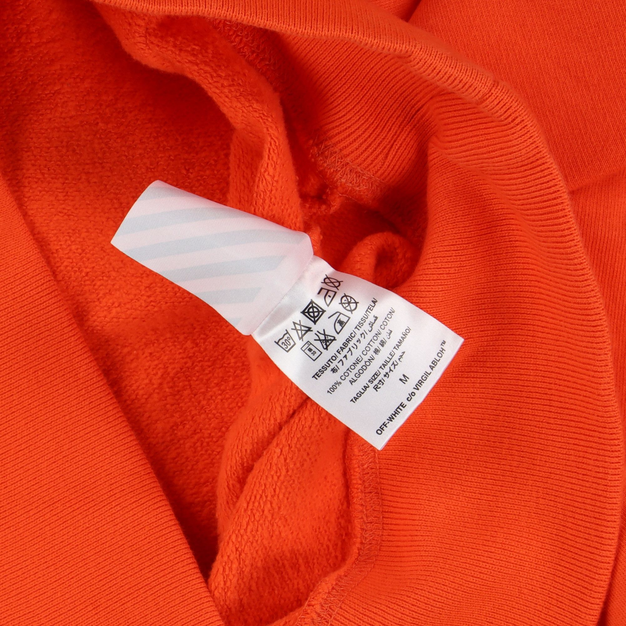 Off-White Orange Spayed Stencil Arrows Hoodie Size US M / EU 48-50 / 2 - 7 Thumbnail