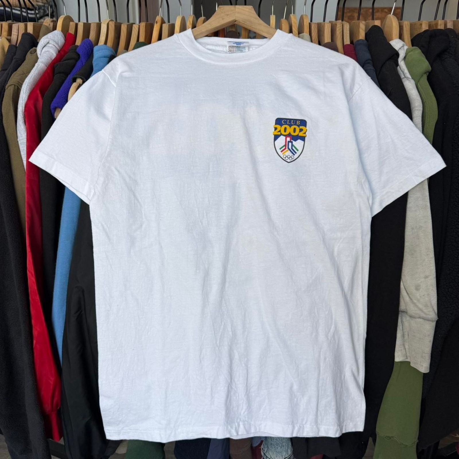 Hanes Vintage Club 2002 Olympics T-Shirt White Single Stitch Size US M / EU 48-50 / 2 - 3 Thumbnail