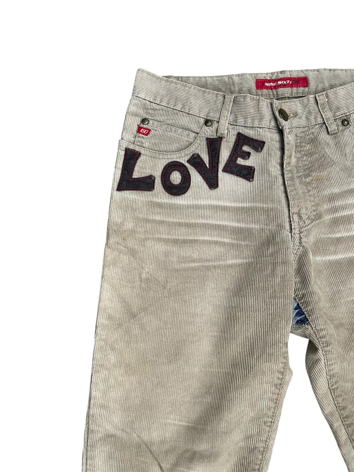 Seditionaries MISS SIXTY Patchwork Corduroy Flare Jeans Size 26" / US 2 / IT 38 - 5 Thumbnail