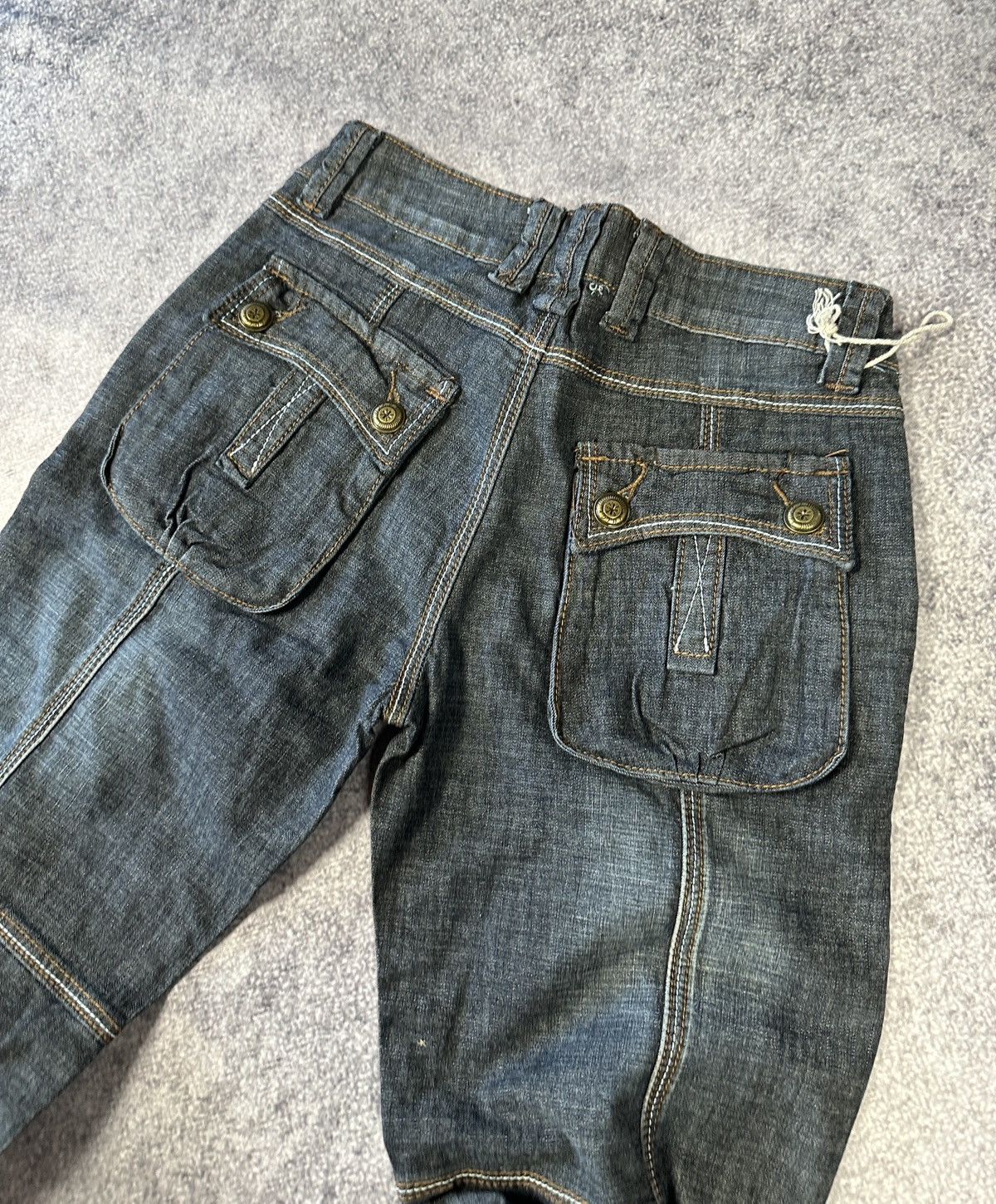 Vintage Y2K Vintage Cargo Jeans Streetwear Rare Casual Y2K VTg USA Size 26" / US 2 / IT 38 - 4 Thumbnail