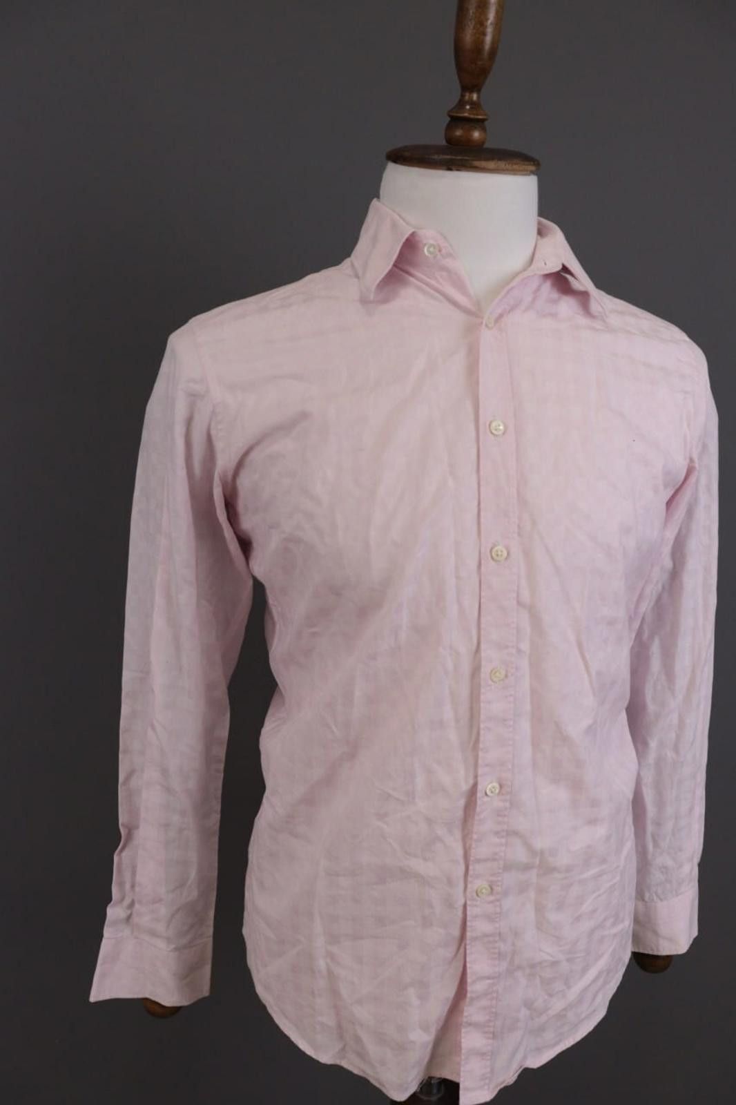 Designer Balmain Paris Pink Printed Button Down Shirt Size S Size US S / EU 44-46 / 1 - 5 Thumbnail