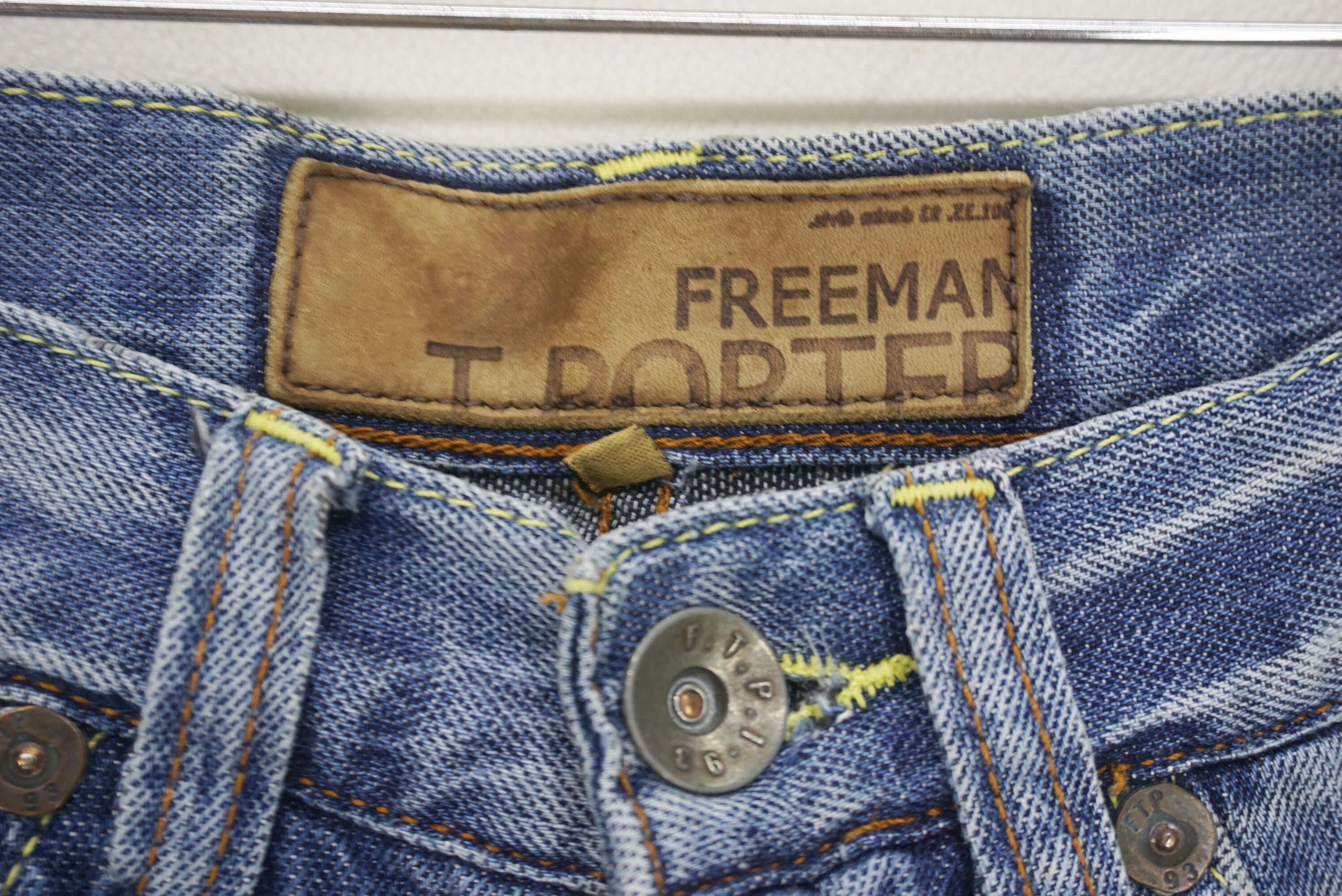 Freeman T. Porter FTP Jeans Size W33xL33.5 Low-Rise Straight-Leg Denim Size US 33 - 5 Thumbnail