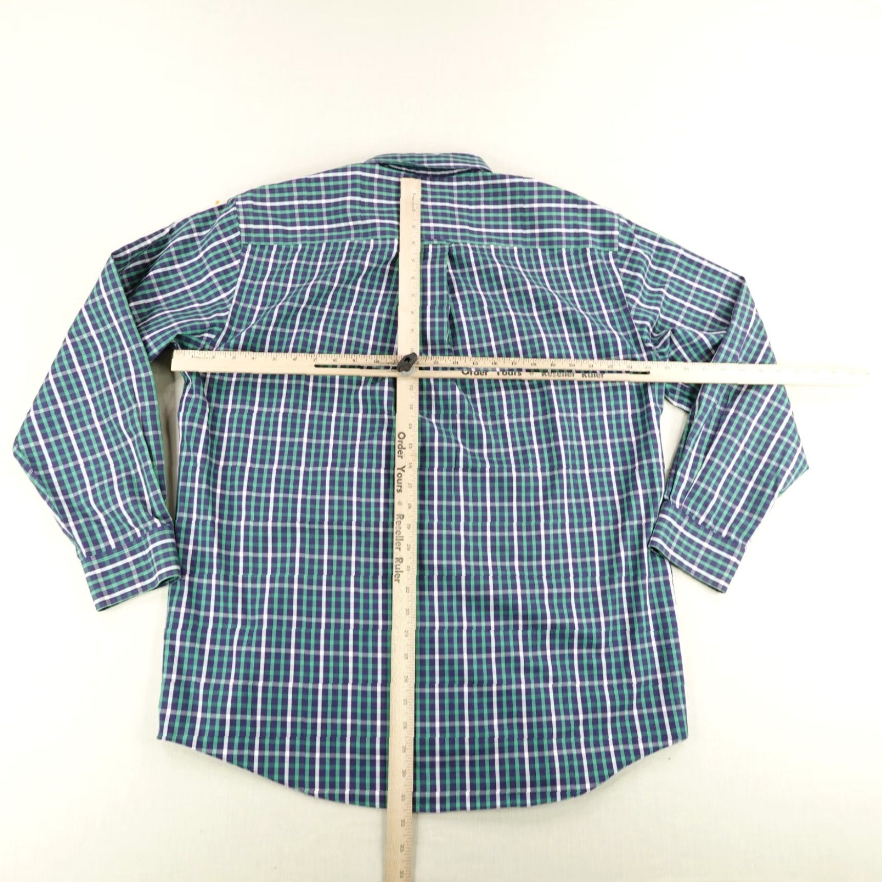 Orvis Vintage Orvis Men's Long Sleeve Plaid Cotton Shirt Large Green Blue Casual Workwear Hiking Camping Size US L / EU 52-54 / 3 - 6 Thumbnail