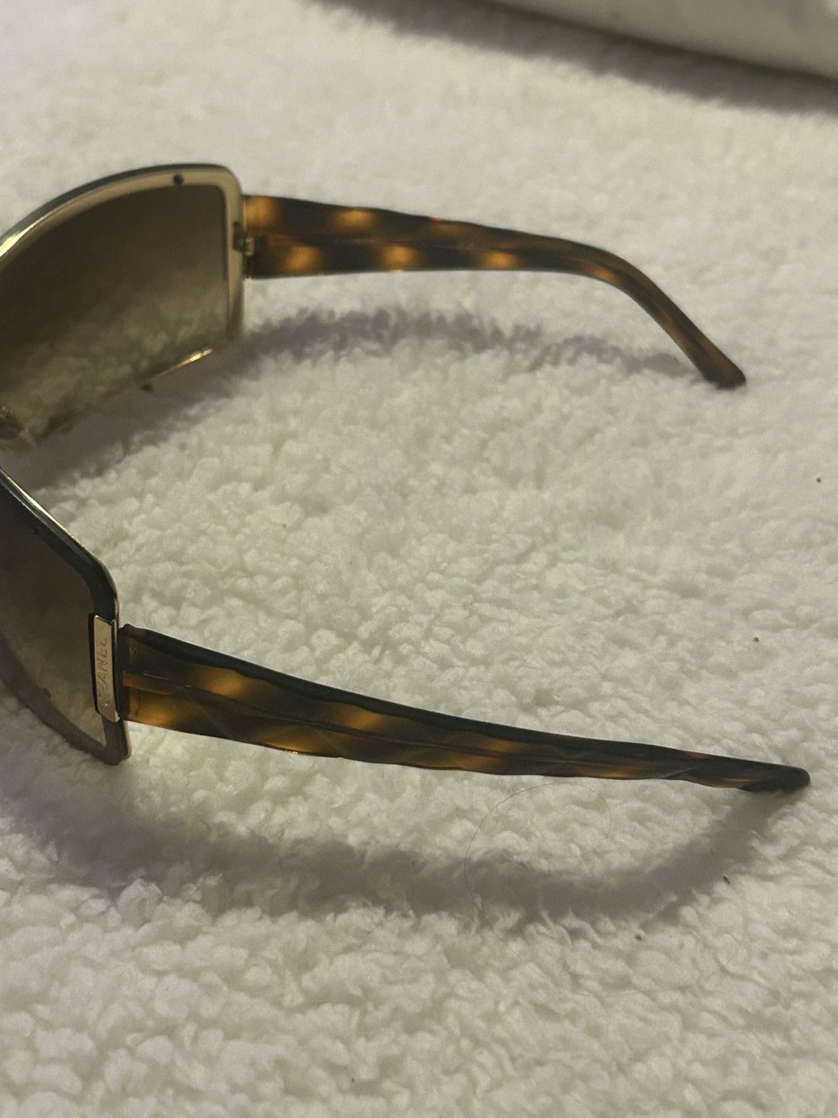 Chanel Chanel tortoise shell gold brown mask sunglasses vintage Size ONE SIZE - 15 Thumbnail