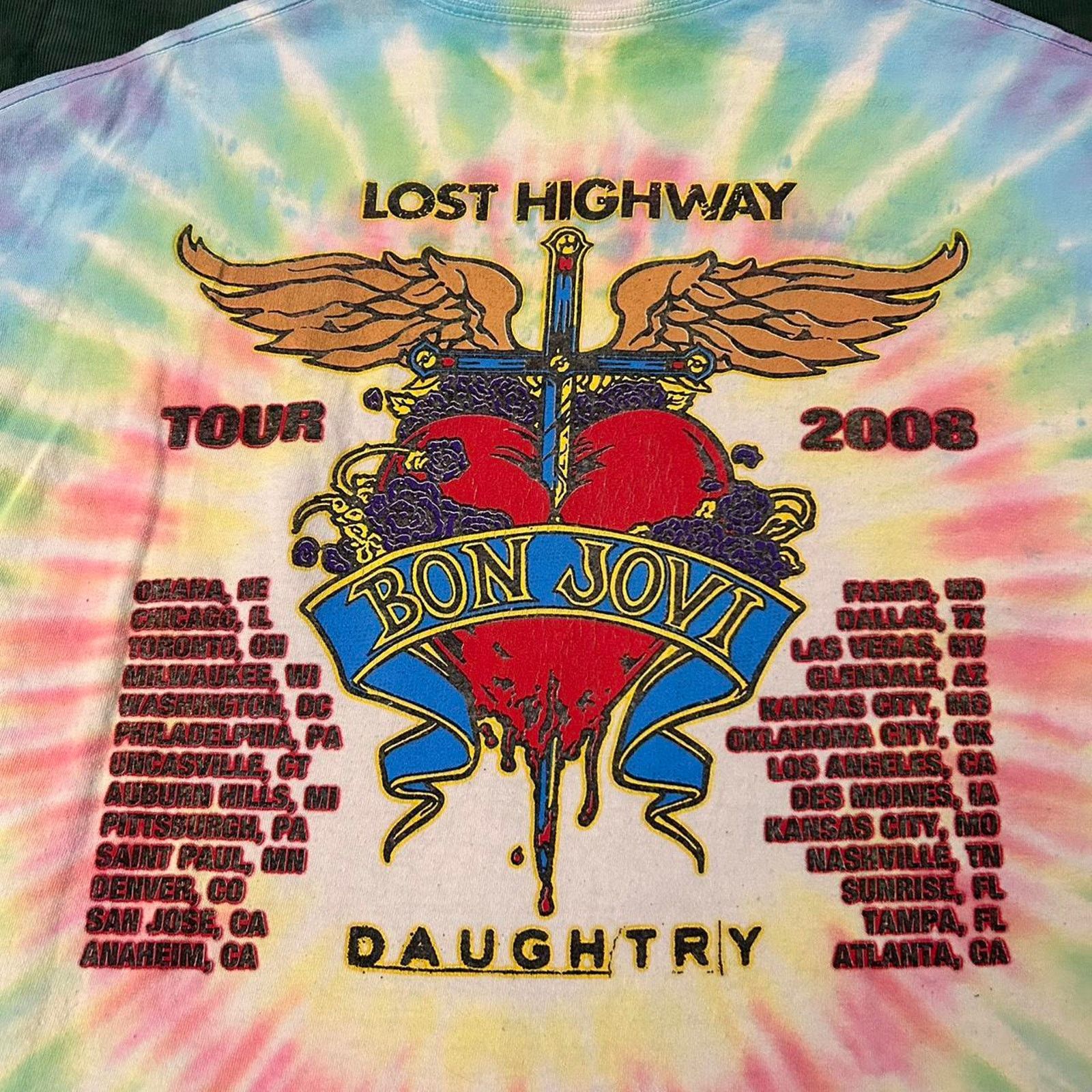 The Mountain 2008 bon jovi concert tee Size US XL / EU 56 / 4 - 5 Thumbnail