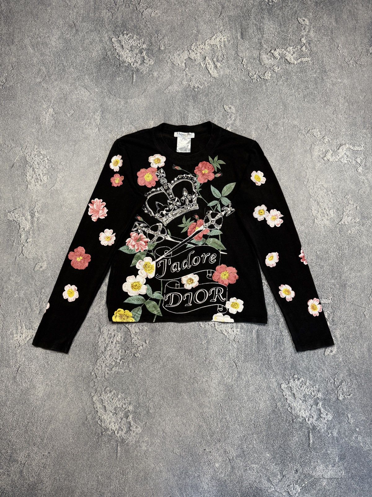 Christian Dior Monsieur Vintage Jadore Dior Christian Dior Flowers Long Sleeve Size M / US 6-8 / IT 42-44 - 1 Thumbnail