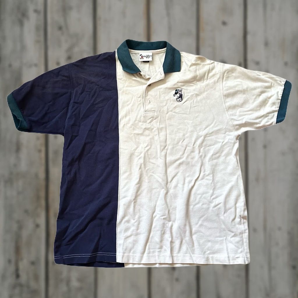 Disney VINTAGE Disney Mickey Mouse golf polo XL Men Cream 90s Size US XL / EU 56 / 4 - 1 Thumbnail