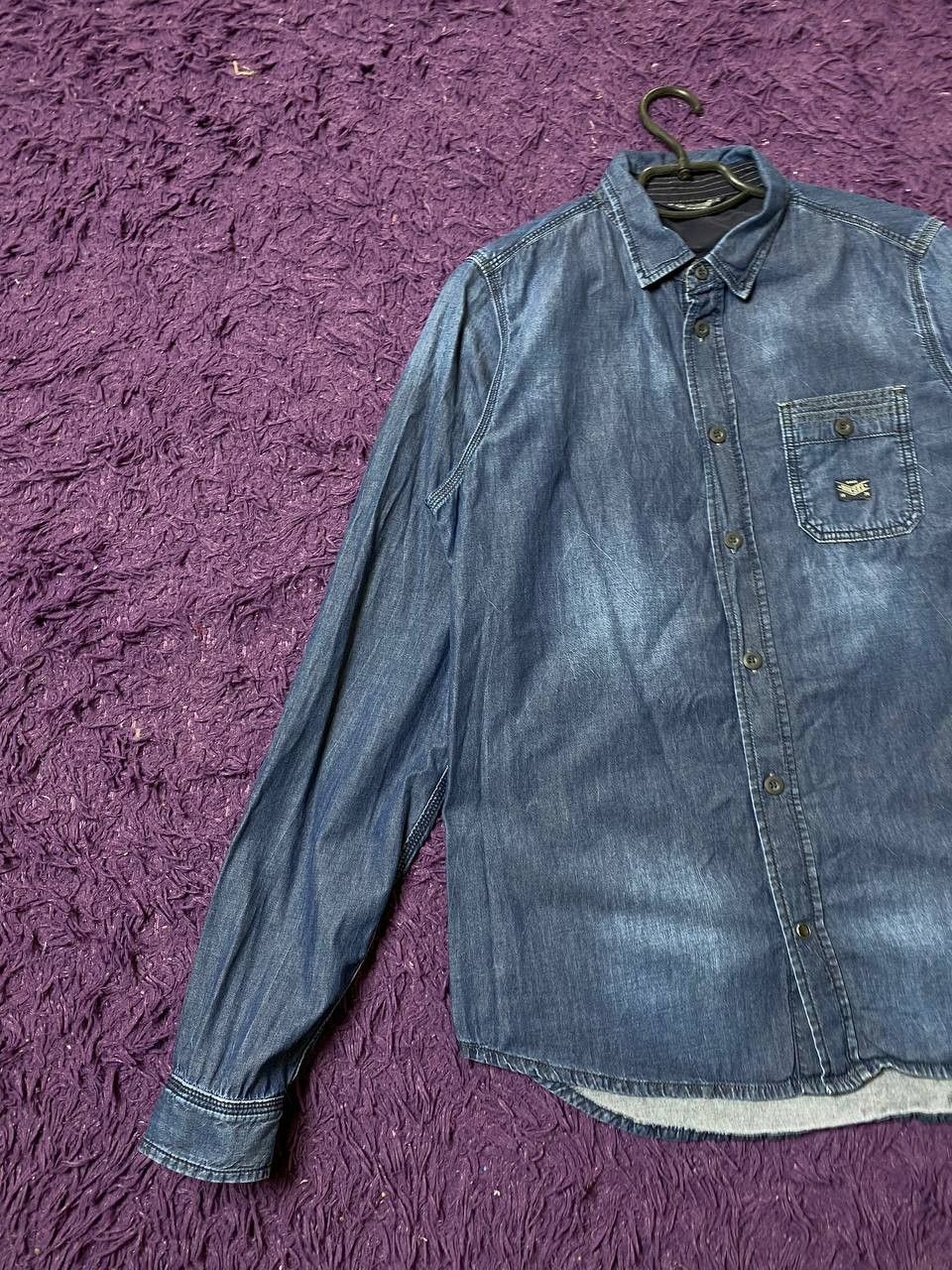 Diesel Vintage Diesel Streetwear Denim Button Up Shirt Size L Size US L / EU 52-54 / 3 - 8 Thumbnail