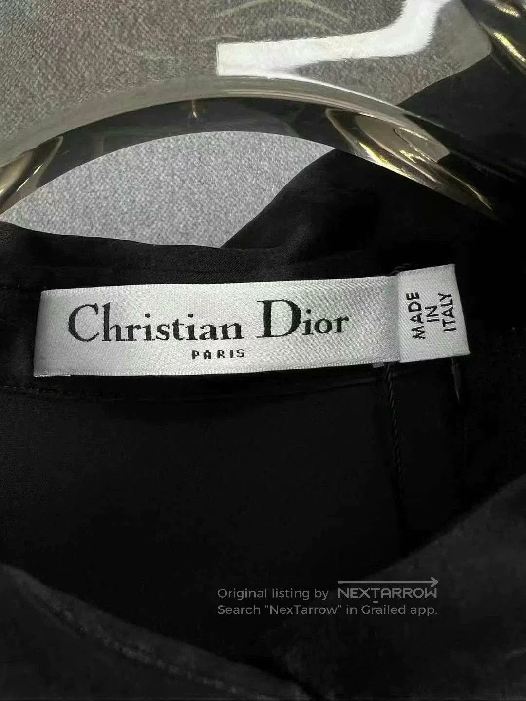 Dior dior embroidered logo silk shirt. Size M / US 6-8 / IT 42-44 - 3 Thumbnail