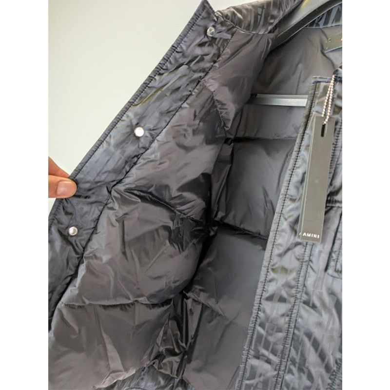 Amiri o1rshd1 Jacquard Filled Trucker Jacket in Black Size US M / EU 48-50 / 2 - 10 Thumbnail