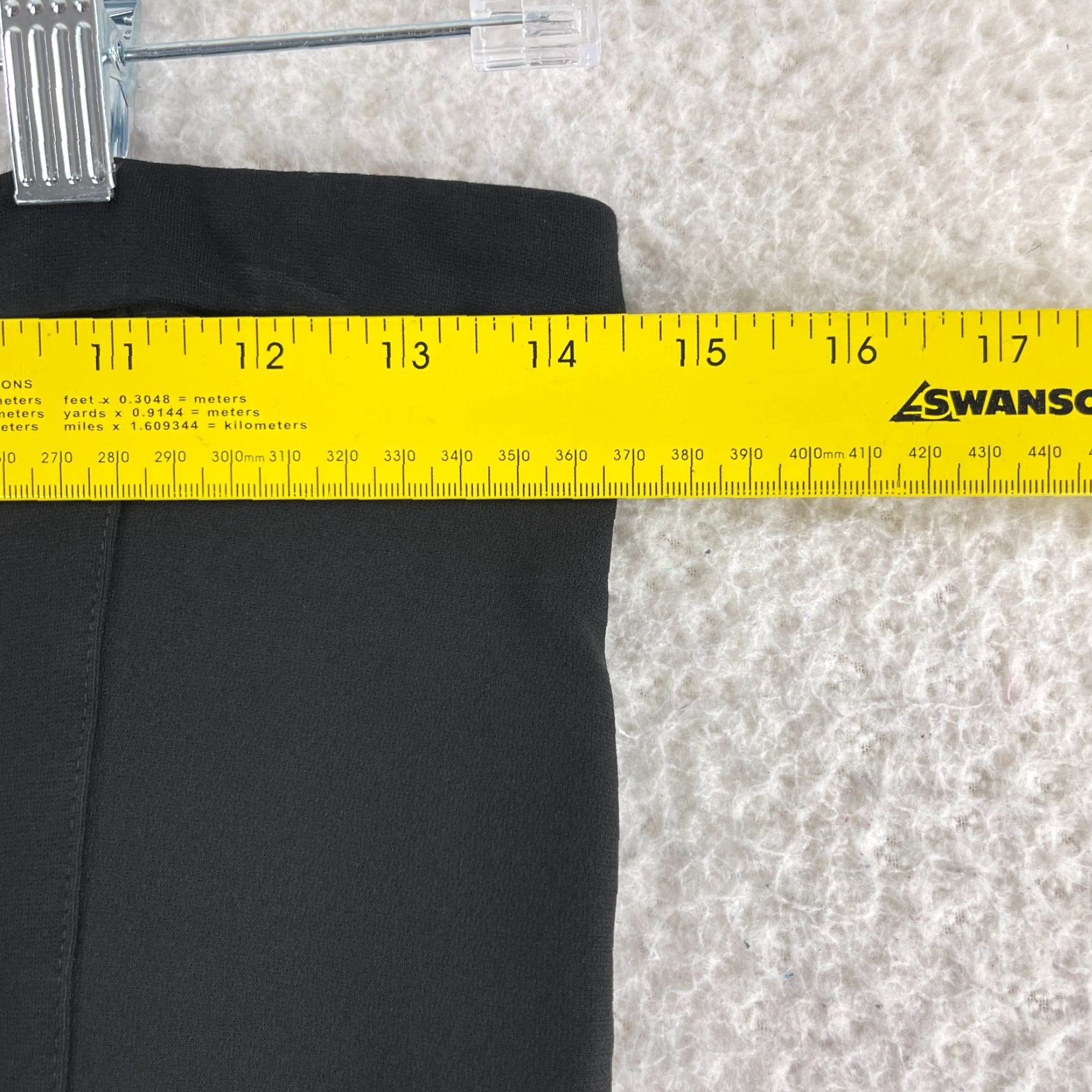 Alice + Olivia Alice + Olivia Employed Black Stretch Skinny Pants Women M Medium Knit Legging Mid-Rise Closet Ready Size 32" / US 10 / IT 46 - 5 Thumbnail