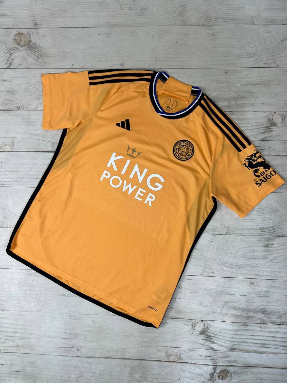 Adidas Leicester City FC 2021/22 Third Shirt - Grey - Mens, image size:960x1280