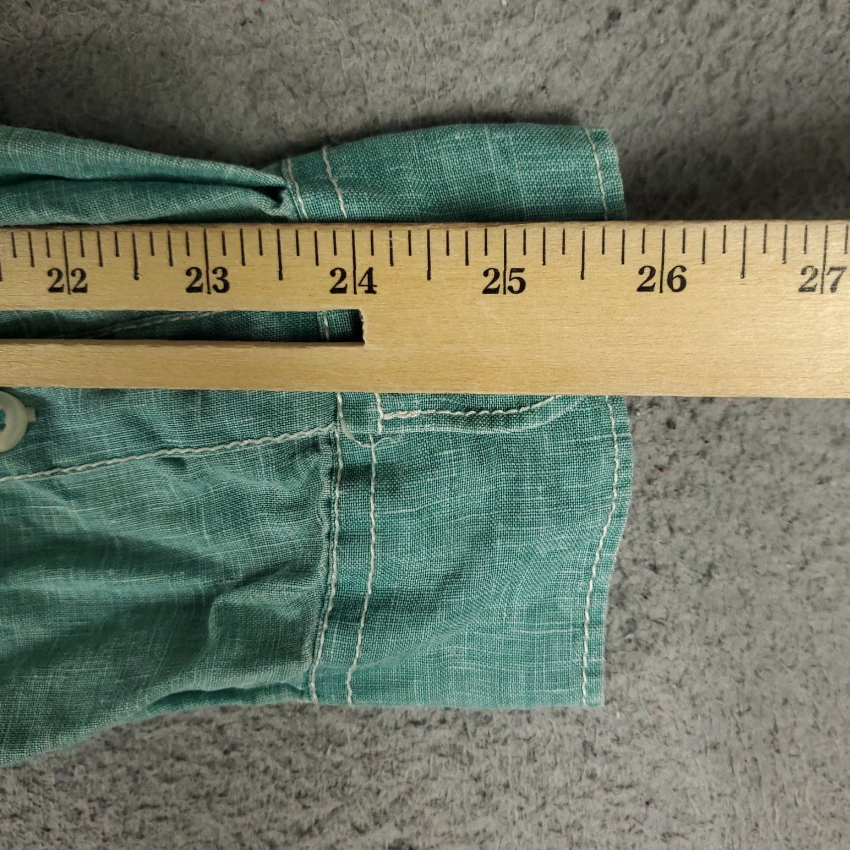 Tommy Bahama Tommy Bahama Shirt Mens Large Turquoise Marlin Linen Button Up Long Sleeve Size US L / EU 52-54 / 3 - 7 Thumbnail