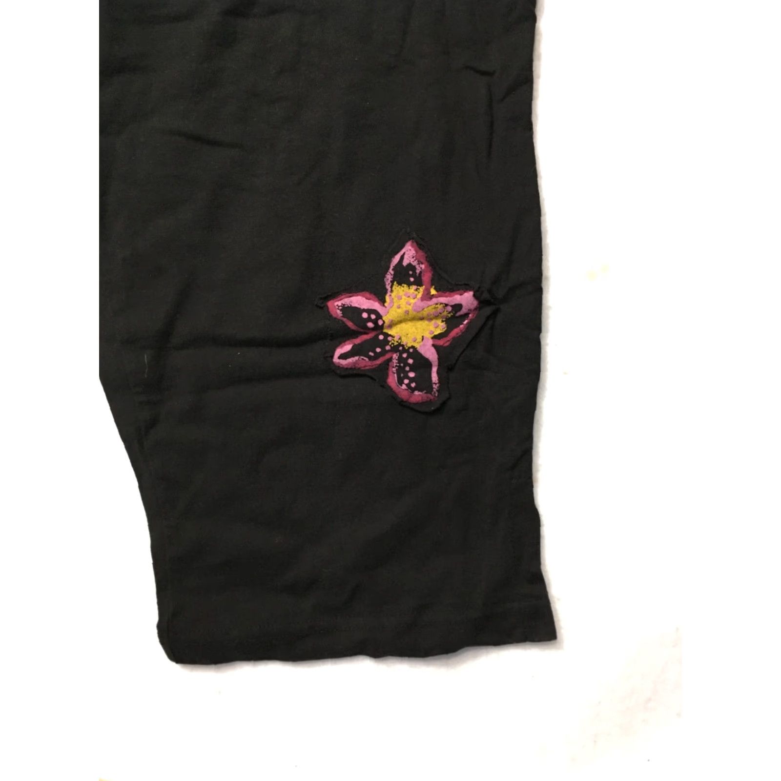Vintage VINTAGE Original Copa Cabana Wide Leg Cropped Black Linen Rayon Pants 2X Women's Spring Summer Casual Beach Festival Holiday USA Retro Womens Size XXL / US 16-18 / IT 52-54 - 2 Thumbnail
