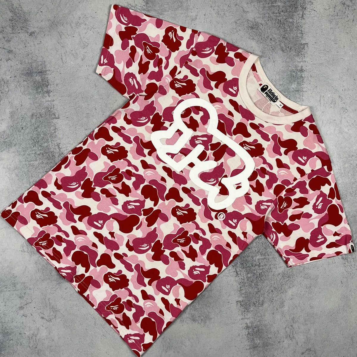 [BAPE×Keith Haring] ABC Tee BAPE x Keith Haring Foundation ABC Camo Tee T Shirt Sz M